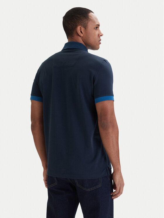 Aeronautica Militare Aeronautica Militare Polokošeľa 261PO1908UP00191 Tmavomodrá Slim Fit
