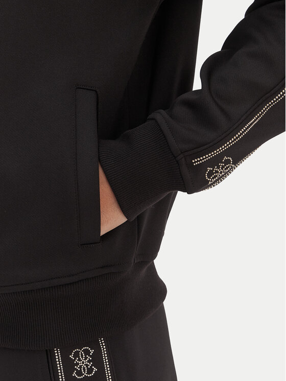 Guess Guess Μπλούζα V5BQ15 KCX22 Μαύρο Regular Fit