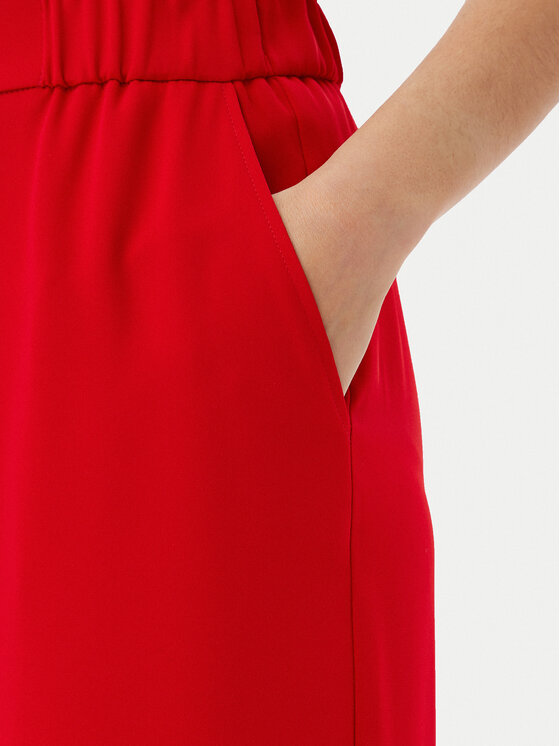 Morgan Morgan Spodnie palazzo 242-PBIRD Czerwony Wide Leg