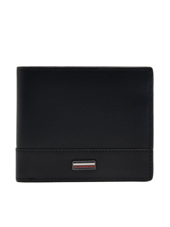 Tommy Hilfiger Tommy Hilfiger Μεγάλο Πορτοφόλι Ανδρικό Th Corp Cc And Coin AM0AM13245 Μαύρο