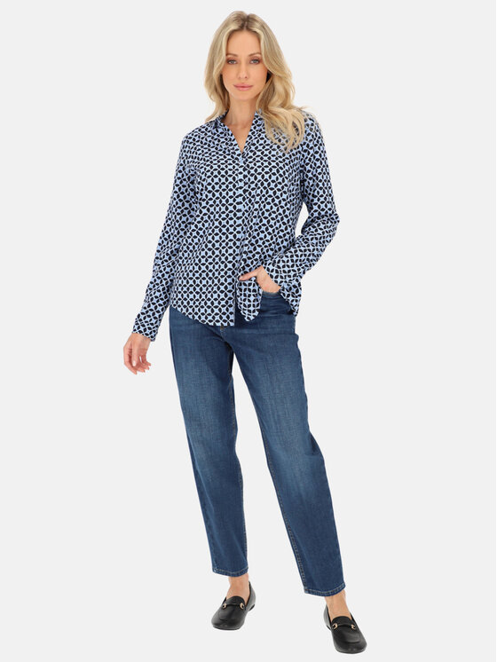 Gerry Weber Gerry Weber Koszula 560016-31404 Granatowy Regular Fit