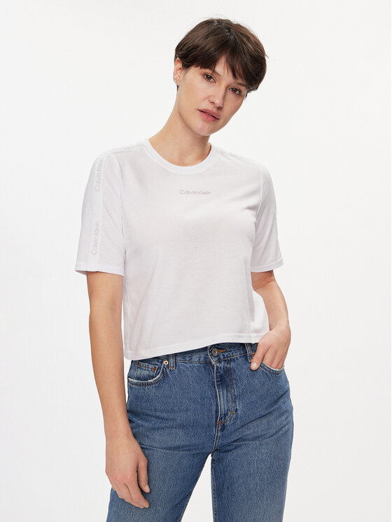 Női Póló Calvin Klein Performance, Méret: XL, Fehér, 00GWS4K234