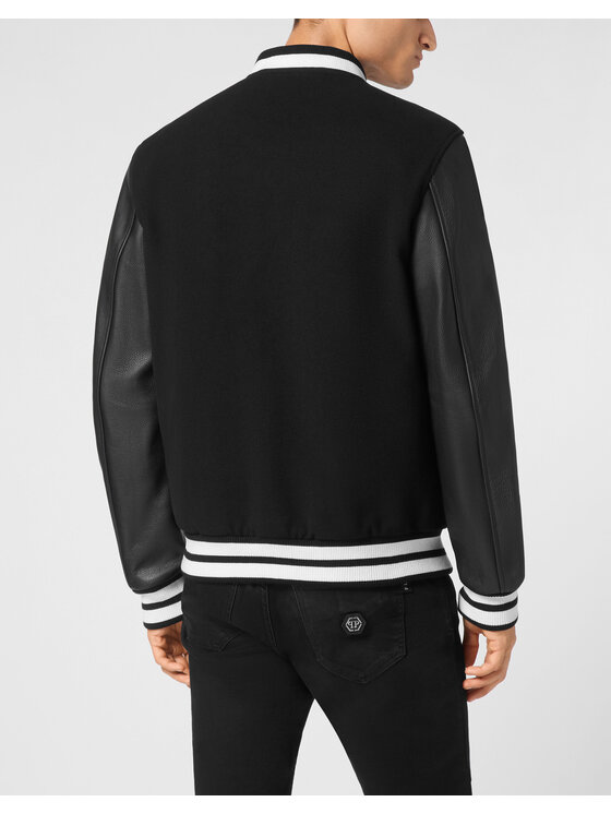PHILIPP PLEIN PHILIPP PLEIN Giacca di pelle 9481 Nero Regular Fit