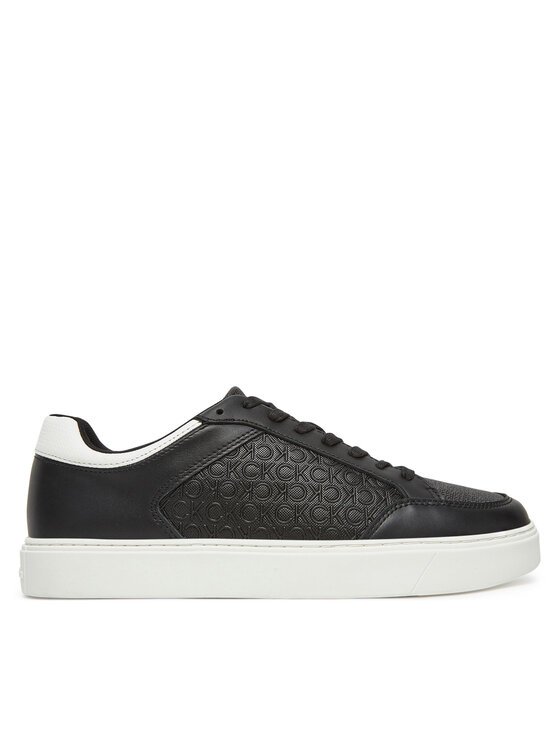 Sneakers Calvin Klein Clean Cup Low Laceup Mono HM0HM01899 Negru