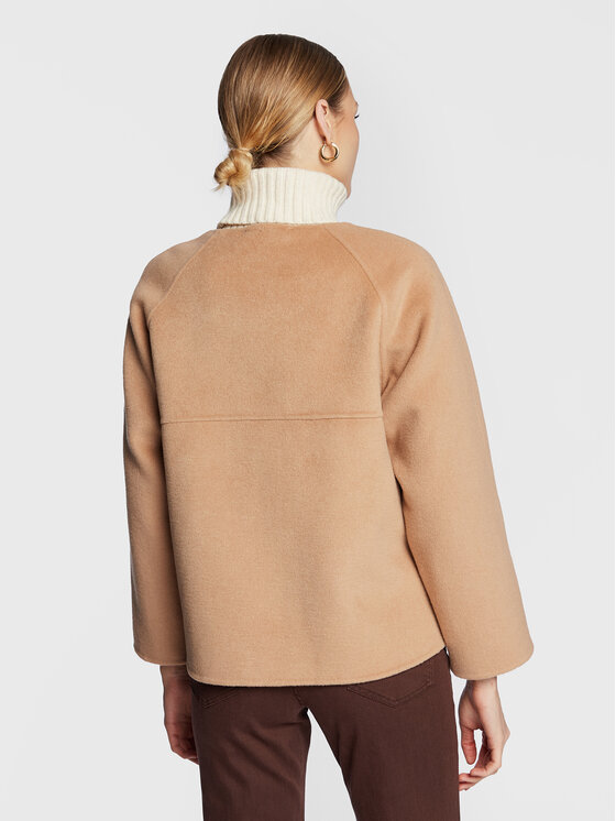 Marella Marella Cappotto di lana Era 30860227 Marrone Regular Fit