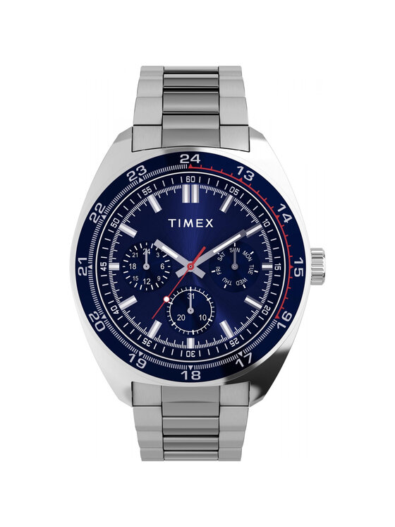 Timex Timex Zegarek TW2Y22700 Srebrny