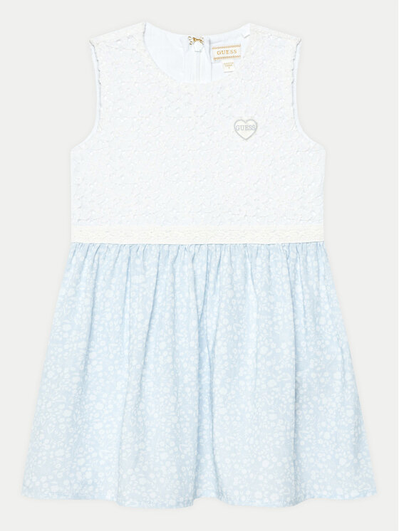 Guess Guess Kleid für den Alltag K5GK29 WH7F0 Weiß Regular Fit