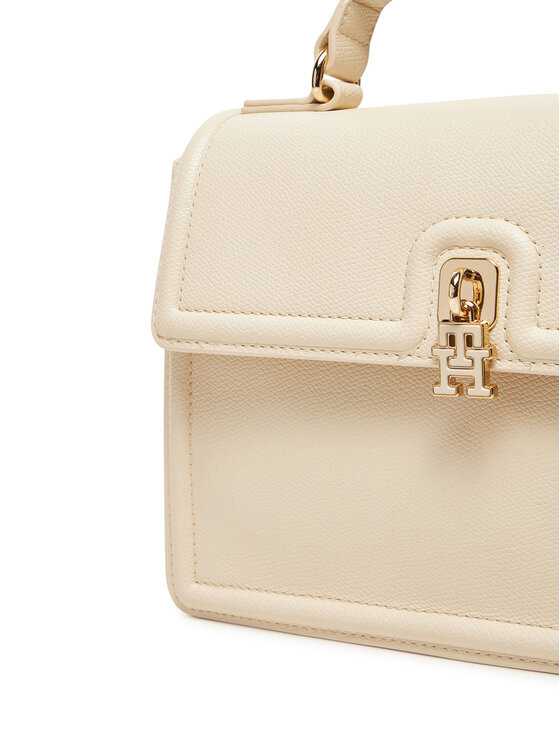 Tommy Hilfiger Tommy Hilfiger Handtasche Th Eternity Mini Satchel AW0AW17176 Écru