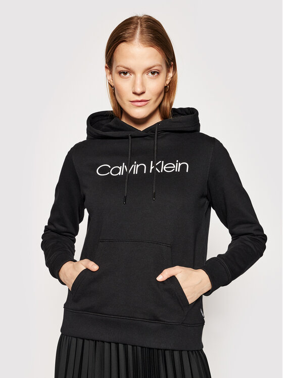 Calvin Klein Bluză Core Logo K20K202687 Negru Regular Fit