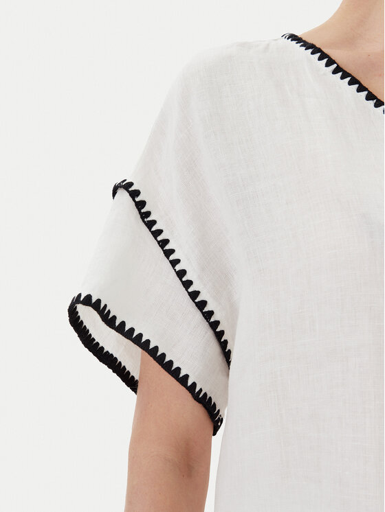 ICONA ICONA Μπλουζάκι RP5LE004 Λευκό Relaxed Fit