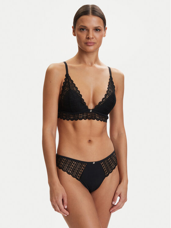 BOSS BOSS Klassischer Damenslip Guipure 50561133 Schwarz