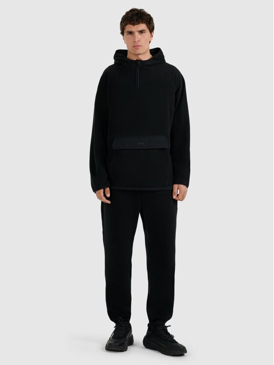 4F 4F Bluza techniczna FOB Czarny Regular Fit