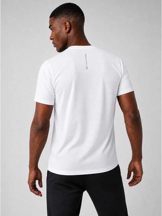 Jigga Wear Jigga Wear Koszulka techniczna 131623 Biały Regular Fit