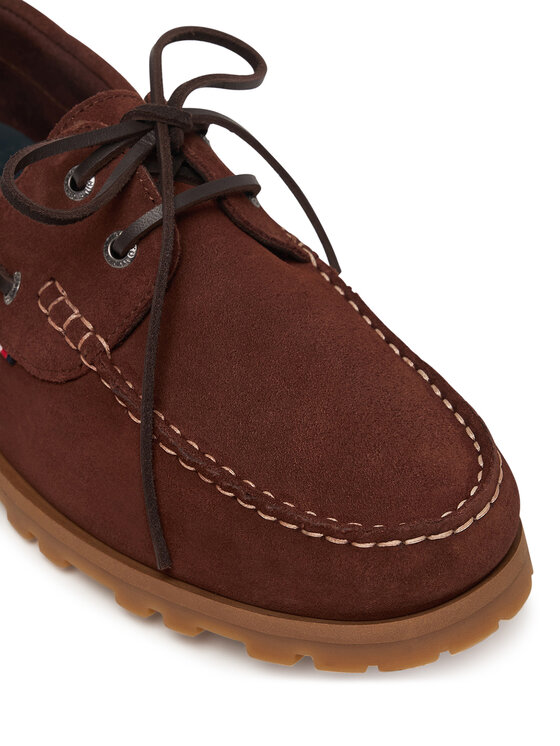 Tommy Hilfiger Tommy Hilfiger Мокасини Light Sde FM0FM05747 Кафяв