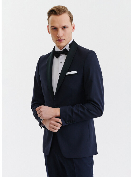 Pako Lorente Pako Lorente Marynarka P000B-3S-002 Granatowy Slim Fit
