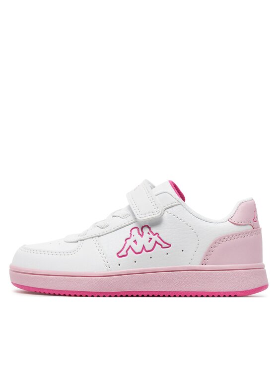 Kappa Kappa Sneakersy Logo Malone Ev Kid 36185LW Biały
