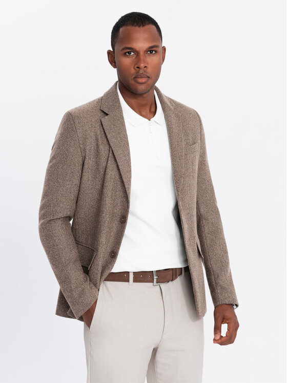 Ombre Ombre Sako OM-BLZB-0138 Béžová Regular Fit