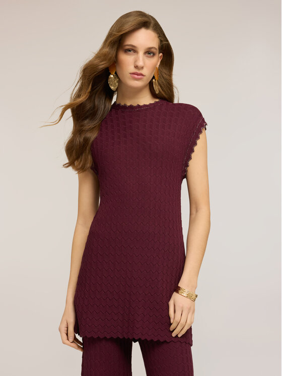 Motivi Motivi Maglione M188W003890N036 Bordeaux Regular Fit