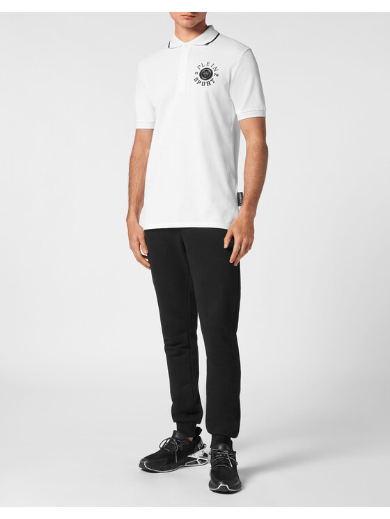Plein Sport Plein Sport Polo 13033 Biały Slim Fit