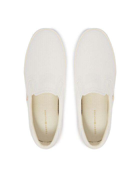 Tommy Hilfiger Tommy Hilfiger Tenisky Th Low Profile Slip On FW0FW09103 Biela