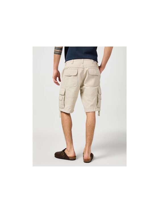 Wrangler Wrangler Pantaloncini di tessuto CJ CARGO Beige Straight Fit
