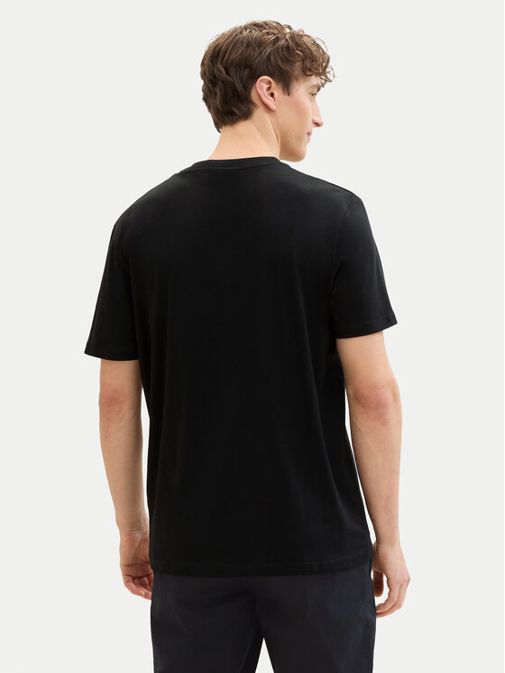 Tom Tailor Denim Tom Tailor Denim Тишърт 1042045 Черен Regular Fit