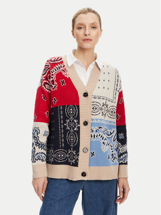 Weekend Max Mara Kardigan Baobab 2525346051 Kolorowy Relaxed Fit