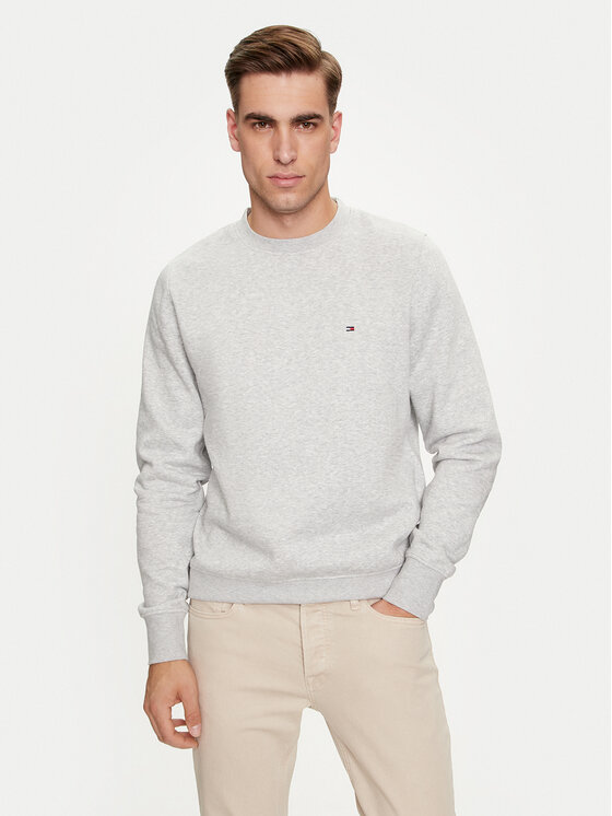 Tommy Hilfiger Tommy Hilfiger Суитшърт Flag Logo MW0MW32735 Сив Regular Fit