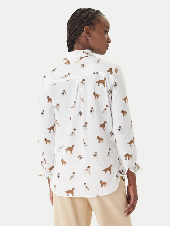 Barbour Barbour Marškiniai Safari LSH1357MI91 Balta Relaxed Fit