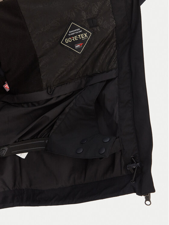 Roxy Roxy Lyžařská bunda Gore-Tex Stormday ERJTJ03507 Černá Tailored Fit