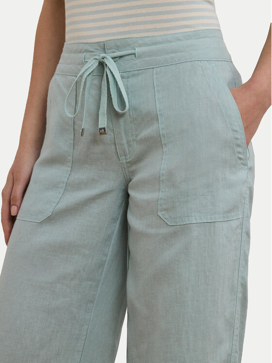 LAUREN RALPH LAUREN LAUREN RALPH LAUREN Bavlnené nohavice 200735136021 Modrá Regular Fit