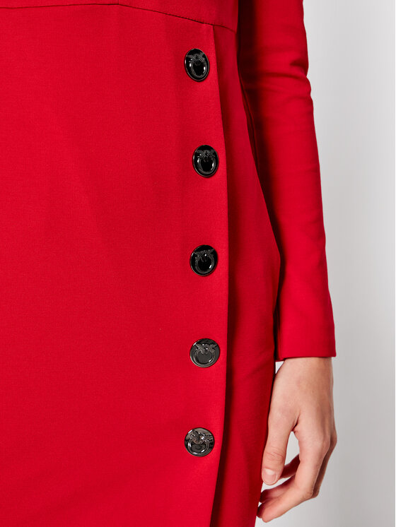 PINKO Pinko Cocktail obleka Adler 1G16TV 1739 Rdeča Regular Fit