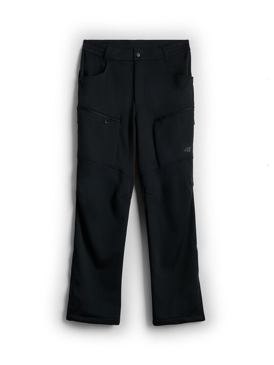 4F 4F Spodnie outdoor TACTICAL LINE Czarny Regular Fit