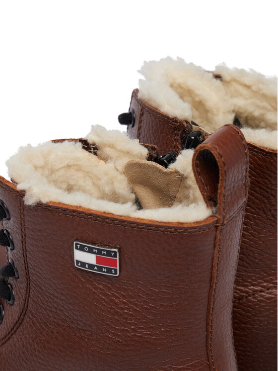 Tommy Jeans Tommy Jeans Trzewiki Tjw Platform Boots Wl EN0EN03159 Brązowy