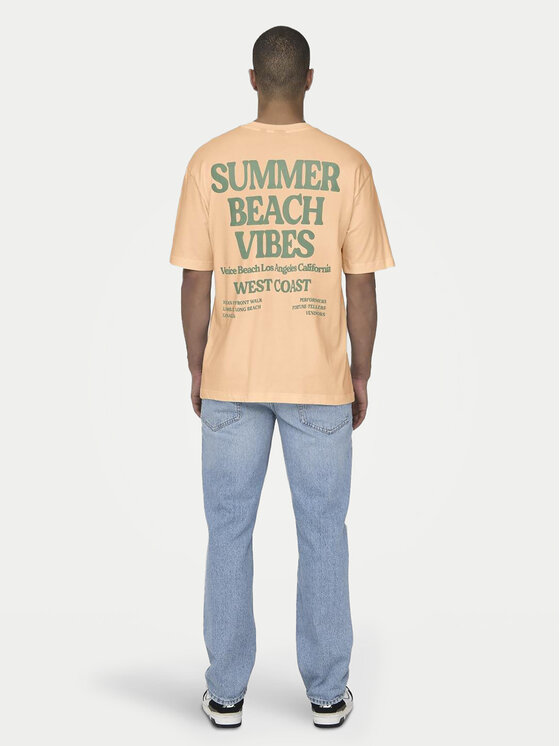 Only & Sons Only & Sons Тишърт Kenny 22028736 Розов Relaxed Fit