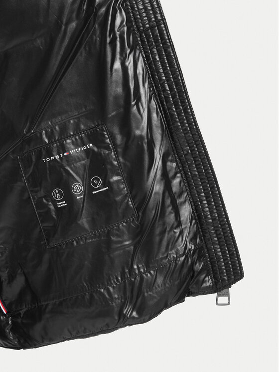 Tommy Hilfiger Tommy Hilfiger Geacă din puf WW0WW51516 Negru Slim Fit