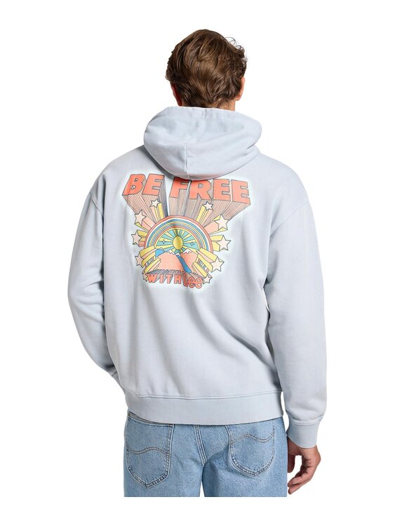 Lee Lee Felpa 112364071 Blu Regular Fit