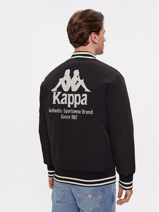 Kappa Kappa Kurtka bomber Authentic Gomin 331H2MW Czarny Comfort Fit