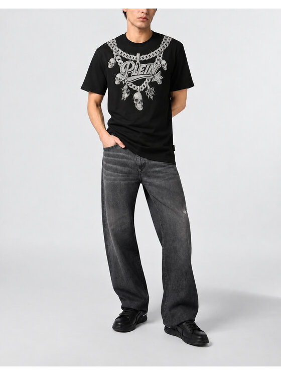 PHILIPP PLEIN PHILIPP PLEIN T-Shirt 31295 Černá Regular Fit