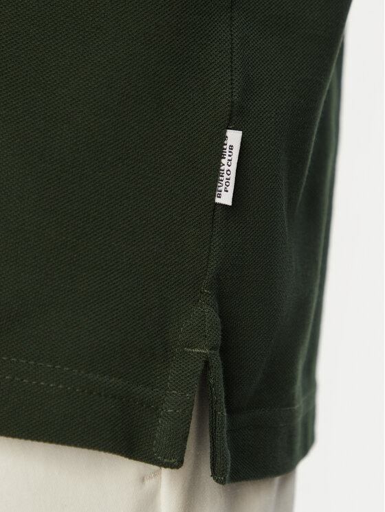 Beverly Hills Polo Club Beverly Hills Polo Club Polo P-SS26M-P42560 Σκούρο πράσινο Regular Fit