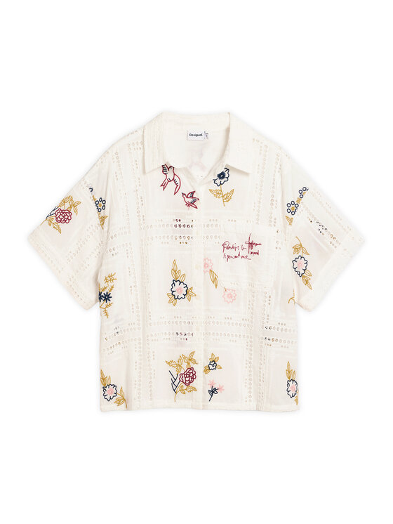 Desigual Desigual Camicia Martin 26SWCW30 Bianco Regular Fit