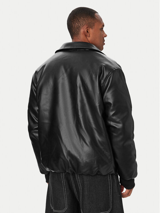 Element Element Giacca in similpelle 62KUMPU901 Nero Regular Fit