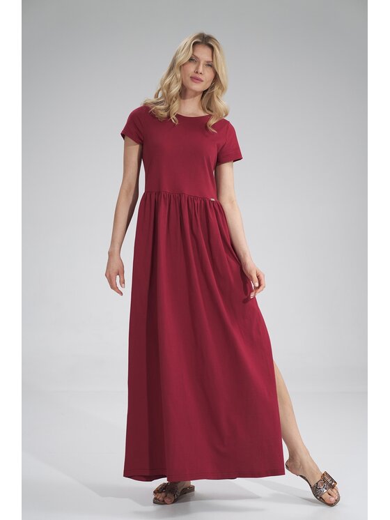FIGL FIGLFIGL Vestito M787 Bordeaux Regular Fit