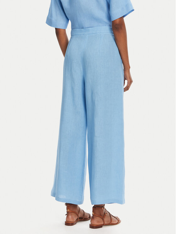 Marella Marella Pantaloni culotte Silvana 2515131022 Celeste Regular Fit