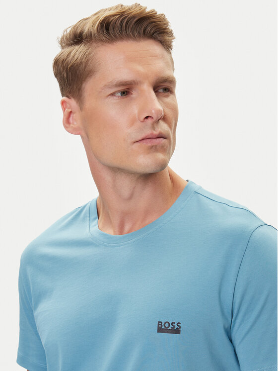 BOSS BOSS T-krekls 50531401 Gaiši zils Regular Fit