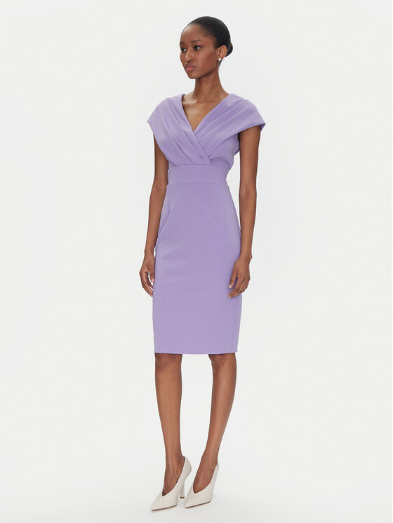 Rinascimento Rinascimento Kokteilinė suknelė CFC0122760003 Violetinė Regular Fit