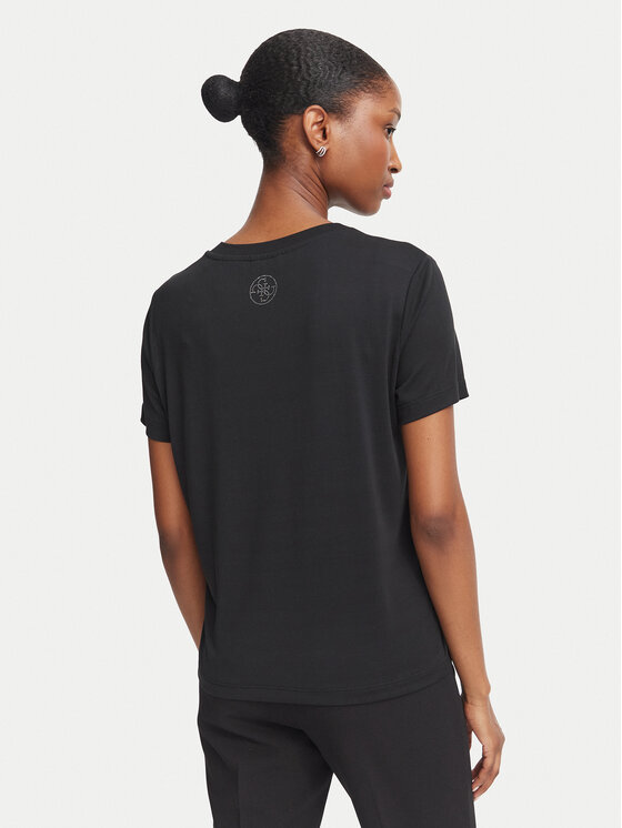 Guess Guess T-Shirt W6BI29 K6050 Schwarz Regular Fit