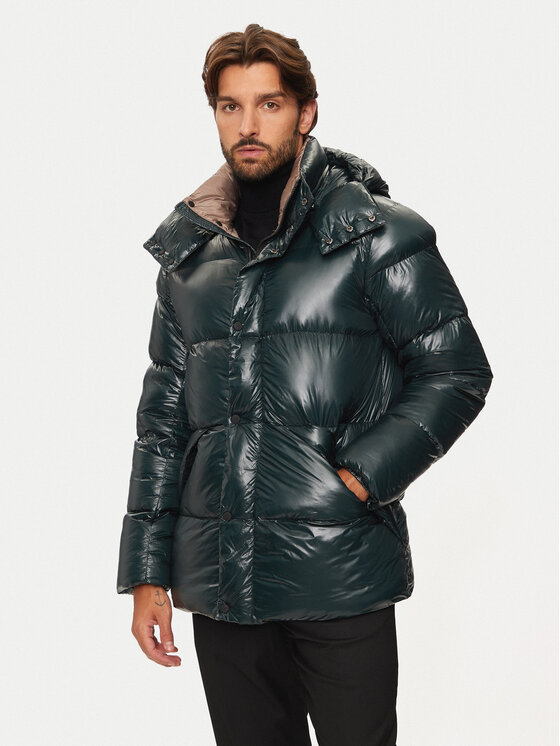 Hetregó Hetregó Μπουφάν πουπουλένιο Justin 8N562 Πράσινο Regular Fit