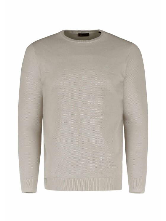 Volcano Volcano Sweter S-MIKO Szary Regular Fit