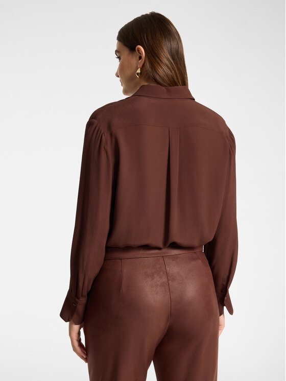 Elena Mirò Elena Mirò Camicia 5028P000344N0H2 Marrone Regular Fit